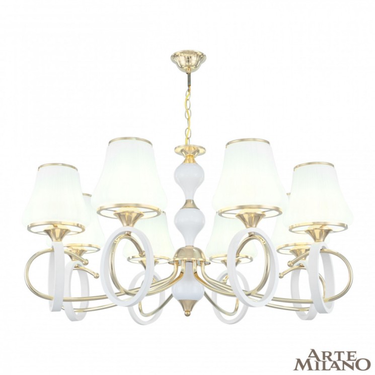 Люстра 302387/8 Wh/Gd Arte Milano (Подвесные)