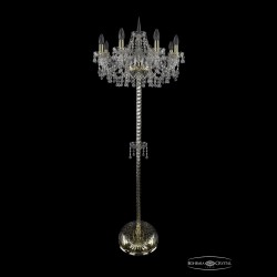 Торшер хрустальный 1410T2/8/195-160 G V0300 Bohemia Ivele Crystal (Стеклянный рожок)