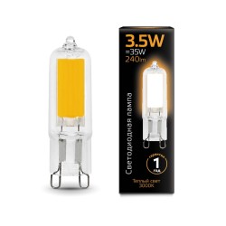 Светодиодная лампа Gauss 3,5W 240Lm 3000K G9 107809103107809103_GAUSS