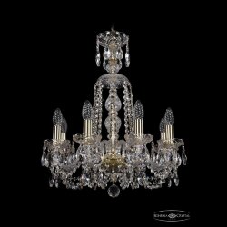 Люстра хрустальная 1402/8/160/XL-59 G Bohemia Ivele Crystal (Стеклянный рожок)