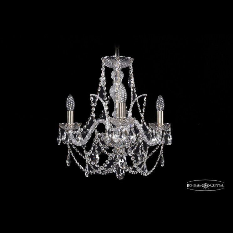Люстра хрустальная 1411/3/160 Pa Bohemia Ivele Crystal (Стеклянный рожок)