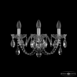 Бра хрустальные 1402B/3/160/XL Ni  Bohemia Ivele Crystal (Стеклянный рожок)