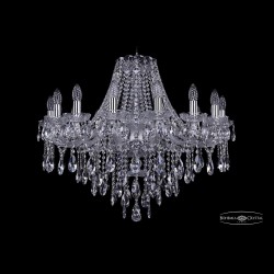 Люстра хрустальная 1415/16/300 Ni Bohemia Ivele Crystal (Стеклянный рожок)