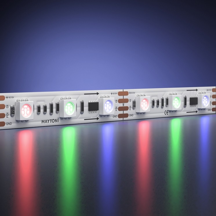 Maytoni Светодиодная лента 12В 5050 14,4Вт/м RGB 5м IP 20 201242