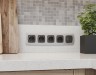 Ambrella Light Лицевая панель для электрической розетки с заземлением со шторками 2USB A+C Ambrella Volt OMEGA OP9100