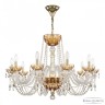 Люстра с цветным хрусталём 5402/10/300 G Amber/M-1H Bohemia Ivele Crystal (5402)
