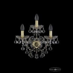 Бра хрустальные 1409B/2+1/160/XL G Bohemia Ivele Crystal (Стеклянный рожок)