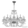 Люстра хрустальная 101/10+5/300 Ni Bohemia Ivele Crystal (Стеклянный рожок)