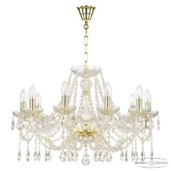 Люстра хрустальная 107/10/240 G Bohemia Ivele Crystal (Стеклянный рожок)