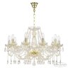 Люстра хрустальная 107/10/240 G Bohemia Ivele Crystal (Стеклянный рожок)