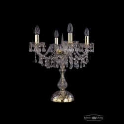 Настольная лампа 1410L/4/141-47 G V0300 Bohemia Ivele Crystal (Стеклянный рожок)
