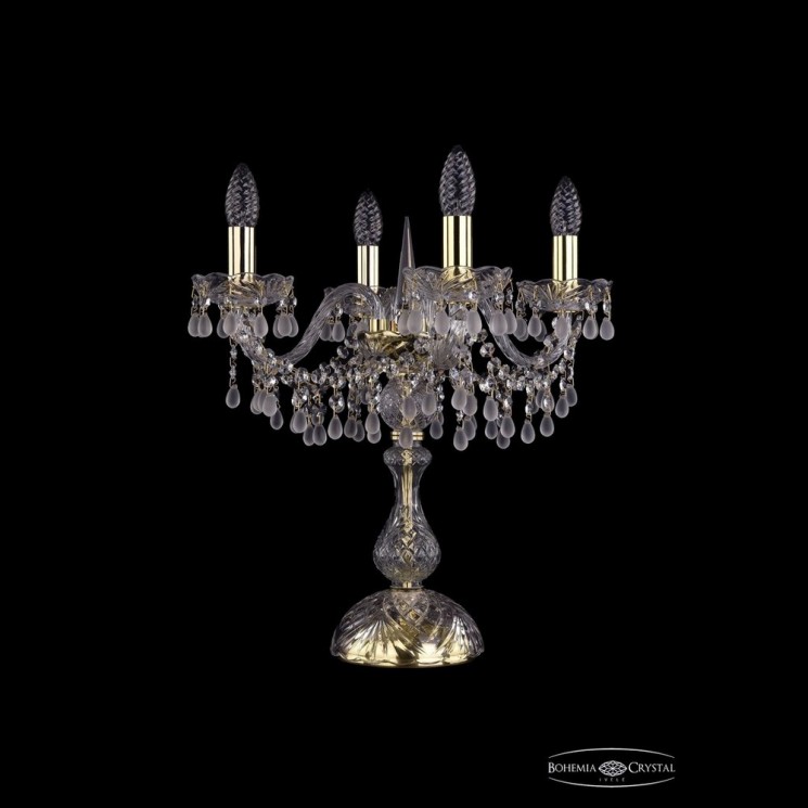 Настольная лампа 1410L/4/141-47 G V0300 Bohemia Ivele Crystal (Стеклянный рожок)