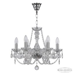 Люстра хрустальная 101/6/165 Ni Bohemia Ivele Crystal (Стеклянный рожок)