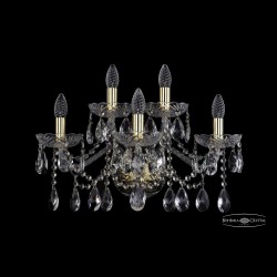 Бра хрустальные 1413B/3+2/200/XL G Bohemia Ivele Crystal (Стеклянный рожок)