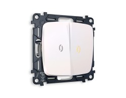 Ambrella Light Комплект механизма 2-клавишного выключателя с подсветкой 3200K Ambrella Volt OMEGA MO204010