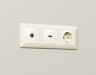 Ambrella Light Лицевая панель для HDMI розетки QUANT Ambrella Volt ALFA AP3340
