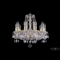 Люстра хрустальная 1402/10/141 G Bohemia Ivele Crystal (Стеклянный рожок)