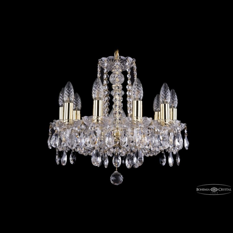 Люстра хрустальная 1402/10/141 G Bohemia Ivele Crystal (Стеклянный рожок)