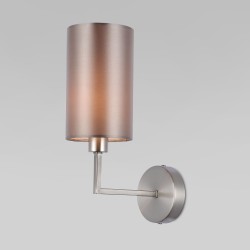 Настенный светильник с тканевым абажуром                      Eurosvet  60134/1 никель