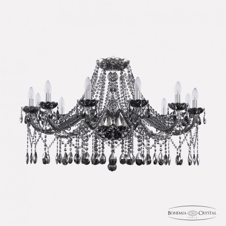 Люстра хрустальная 1413/12/360 G M731 Bohemia Ivele Crystal (Стеклянный рожок)