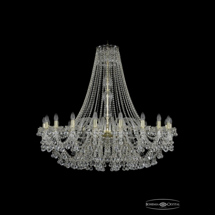 Люстра хрустальная 1409/20/460/h-118 G Bohemia Ivele Crystal (Стеклянный рожок)