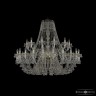 Люстра хрустальная 1409/24+12/530 G  Bohemia Ivele Crystal (Стеклянный рожок)
