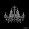 Люстра хрустальная 1411/8+4/240 Ni  Bohemia Ivele Crystal (Стеклянный рожок)