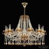 Люстра с цветным хрусталём 5413/12/300 G Amber/M-1F K721 Bohemia Ivele Crystal (5413)