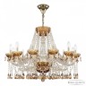 Люстра с цветным хрусталём 5413/12/300 G Amber/M-1F K721 Bohemia Ivele Crystal (5413)