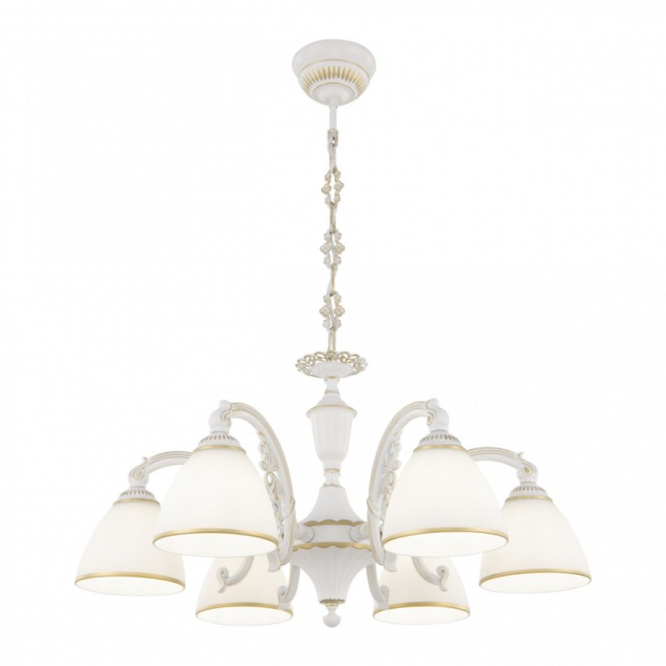 Люстра с плафонами подвесная 347837/6 WT+G Arte Milano (Подвесные)