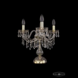 Настольная лампа 1403L/3/141-39 G Bohemia Ivele Crystal (Стеклянный рожок)