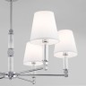Потолочная люстра с тканевыми абажурами Smart                      Eurosvet  60145/6 хром Smart