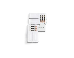 Ambrella Light Соединитель угловой L для светодиодной ленты 2835 12/24V (3 конт.) 10 шт GS GS6601