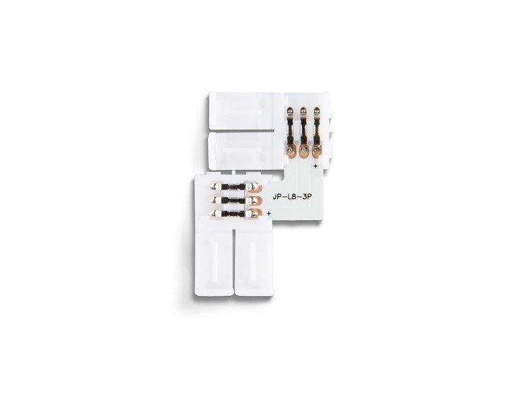 Ambrella Light Соединитель угловой L для светодиодной ленты 2835 12/24V (3 конт.) 10 шт GS GS6601