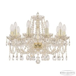 Люстра хрустальная 107/10/200 G Bohemia Ivele Crystal (Стеклянный рожок)