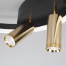 Умный потолочный светильник Eurosvet Luminari 90247/3                      Eurosvet  90247/3 черный/золото Smart