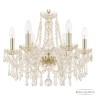 Люстра хрустальная 1403/6/160 G Bohemia Ivele Crystal (Стеклянный рожок)