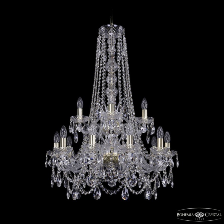 Люстра хрустальная 1411/10+5/240/h-94 2d G Bohemia Ivele Crystal (1411)