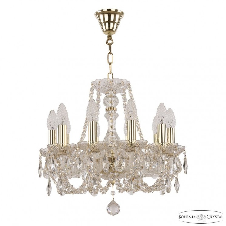 Люстра хрустальная 101/10/141 G Bohemia Ivele Crystal (Стеклянный рожок)