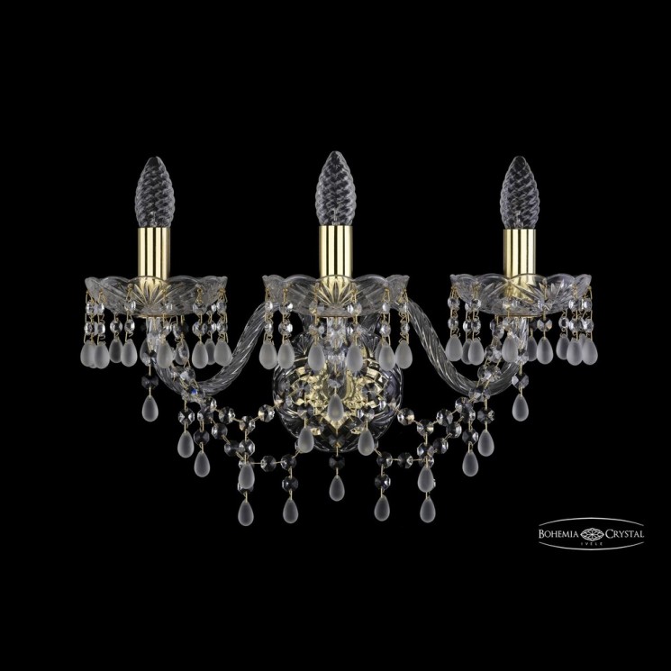 Бра хрустальные 1410B/3/195/XL G V0300 Bohemia Ivele Crystal (Стеклянный рожок)