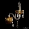Бра с цветным хрусталём 5417B/1/165 G Amber/M-1F Bohemia Ivele Crystal (С 1 лампочкой)
