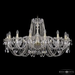 Люстра хрустальная 1402/16/400 G Bohemia Ivele Crystal (Стеклянный рожок)