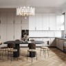 Люстра с хрусталем 372409/8/350/570 GD Arte Milano (Потолочные)