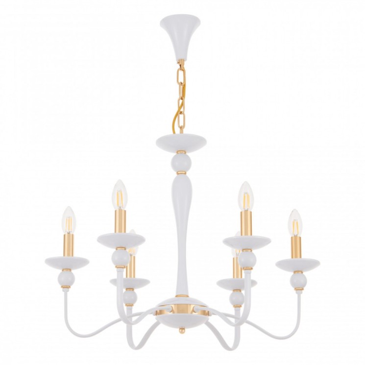 Люстра 820201.1.6.200.U.E14 Wh.Gd Arte Milano (Подвесные)