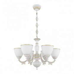 Люстра с плафонами подвесная 342837/6 WT+G Arte Milano (Подвесные)