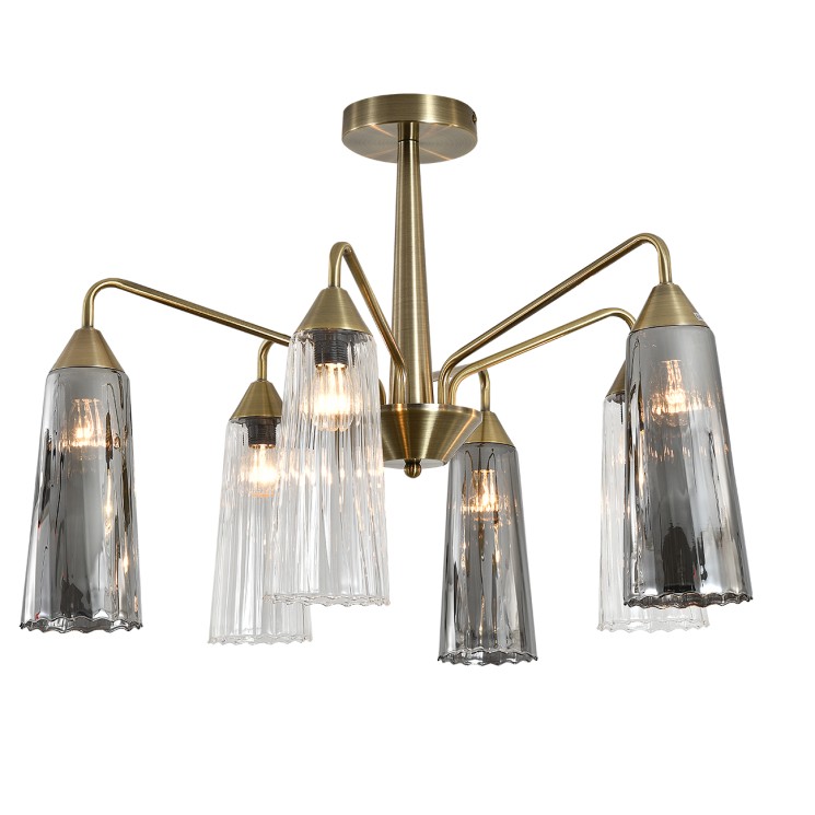 Indigo Светильник на штанге 13028/6R Brass