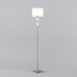 Напольный светильник с тканевым абажуром                      Eurosvet  01154/1 никель