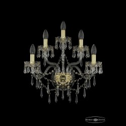 Бра хрустальные 1403B/2+2+1/195/XL G Bohemia Ivele Crystal (Стеклянный рожок)