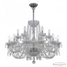 Люстра хрустальная 5402/12+6/300 Ni Clear/M-1F Bohemia Ivele Crystal (5402)