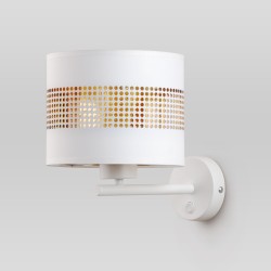 Настенный светильник с тканевым абажуром                      TK Lighting  3221 Tago White